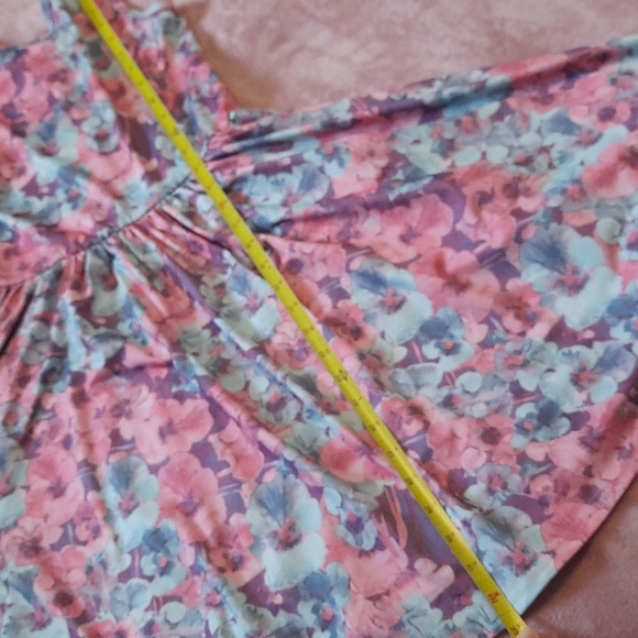Dot dot smile floral pink dress twirl comfortable tank sleeveless size 11 used - Picture 3 of 9